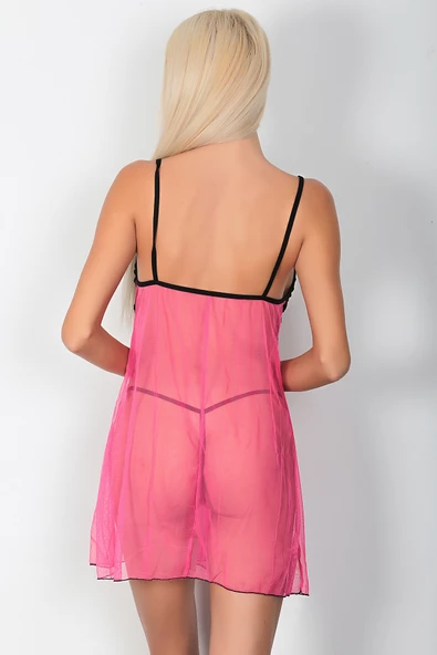 Phevos Dantel Detaylı 2'li Gecelik Takımı-19504 - 7