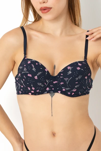 DoReMi Desenli Push Up Sütyen - Resim 8