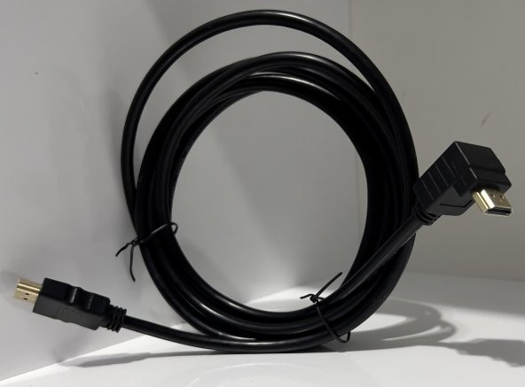 aogo Hdmi Kablo 90 Derece 5 Metre HDMI L Kablo HDMI Erkek - Erkek Aşağı Açılı Kablo 5M - 4