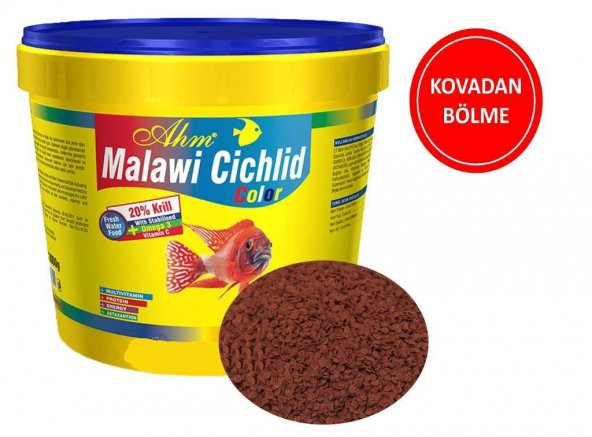 Ahm Malawi Cichlid Granulat Colour Balık Yemi ( Kovadan Bölme ) 50 Gr