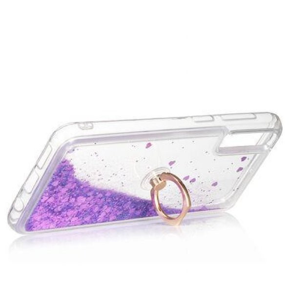 Samsung Galaxy A50 Kılıf Sulu Simli Akışkan Silikon - 2