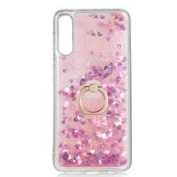 Samsung Galaxy A50 Kılıf Sulu Simli Akışkan Silikon - 4