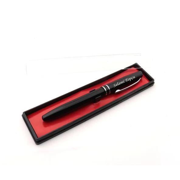 İsme Kişiye Özel Kapaklı Metal Roller İmza Kalemi - 11