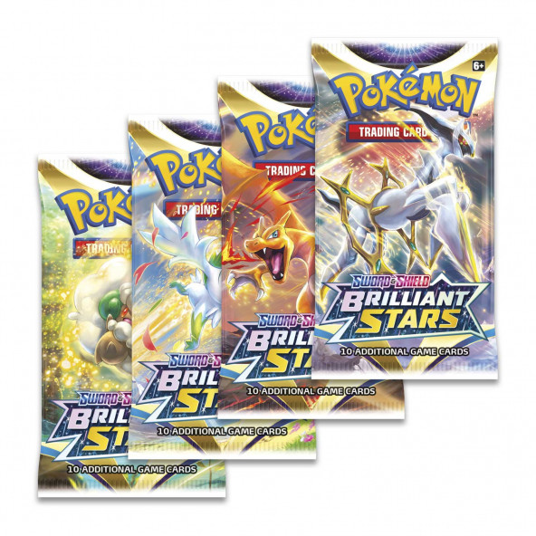 Pokemon Brıllıant Stars Oyun Kartları 4 Paket