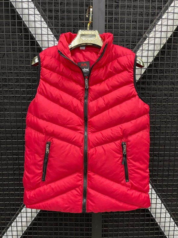 MODAY VİP MODEL HAKİ SPOR DOLUM ŞİŞME YELEK V DİKİŞ FERMUARLI - 2