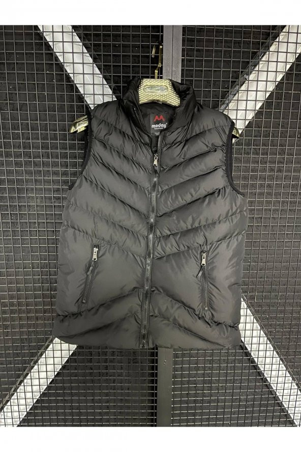 MODAY VİP MODEL HAKİ SPOR DOLUM ŞİŞME YELEK V DİKİŞ FERMUARLI - 7