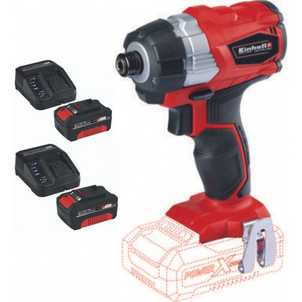 Einhell Te-Cı 18 Li Bl 2X4.0 Akülü Darbeli Torklu Kömürsüz Vidalama