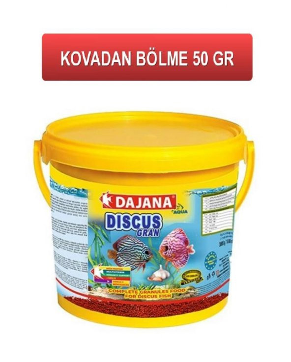 Dajana Discus Garlıc Gran Sarmısaklı Granür Akvaryum Balık Yemi ( KOVADAN BÖLME ) 50 Gr