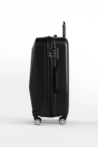 Polo&Sky Elmas Model Siyah Renk Büyük Boy Valiz Bavul - 2