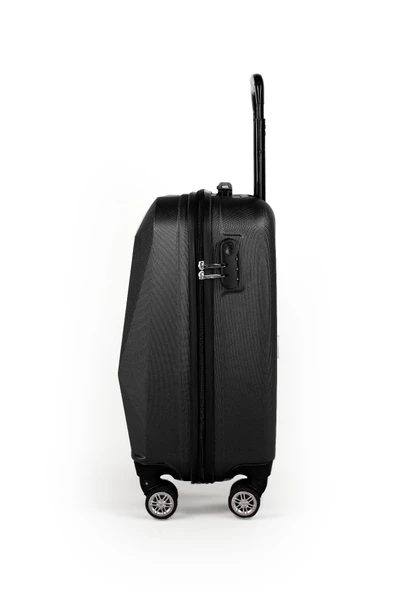 Polo&Sky Elmas Model Siyah Renk Kabin Boy Valiz Bavul - 3