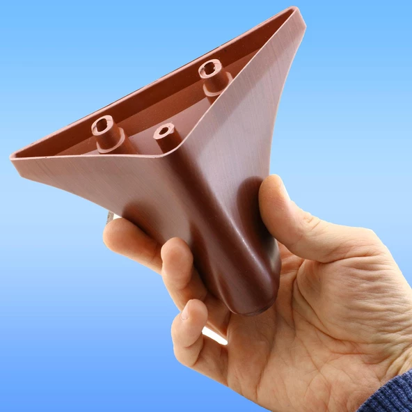 Yonca Lüks Mobilya Kanepe Sehpa Tv Ünitesi Koltuk Ayağı 10 Cm Kahverengi Ahşap Desenli Baza Ayakları - 6