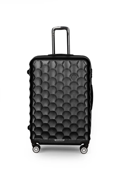 Polo&Sky Petek Model Siyah Renk Büyük Boy Valiz Bavul - 2