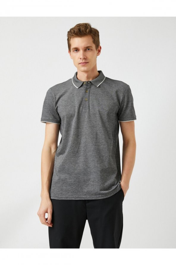Basic Polo Yaka Tişört - 3