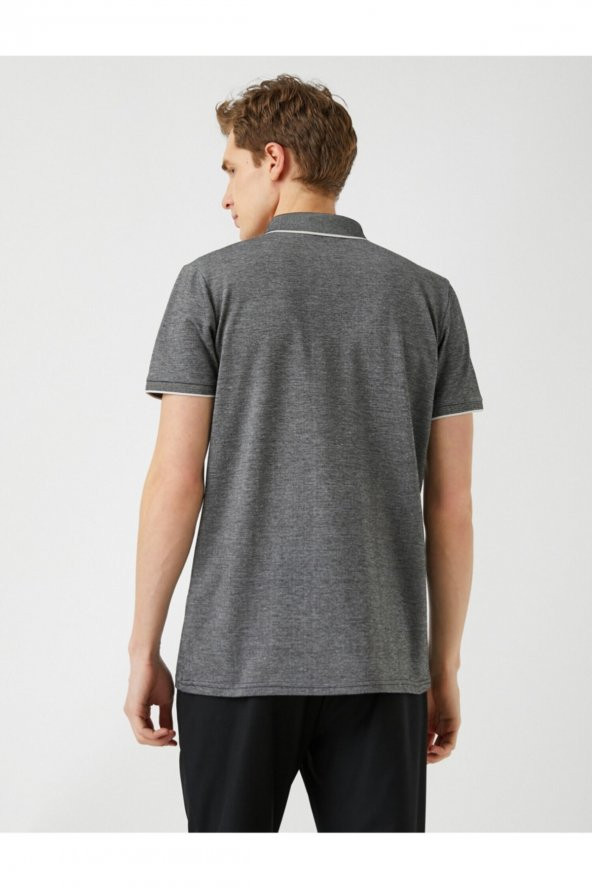 Basic Polo Yaka Tişört - 4
