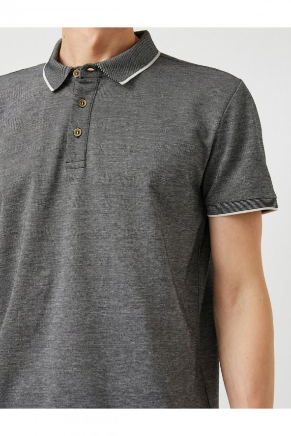 Basic Polo Yaka Tişört - 5