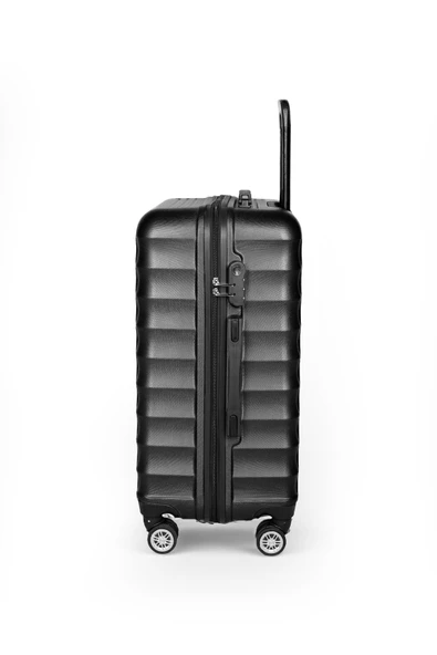 Polo&Sky Petek Model Siyah Renk Orta Boy Valiz Bavul - 3