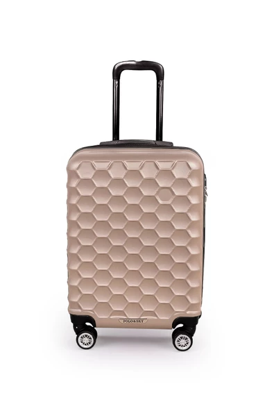 Polo&Sky Petek Model Gold Renk Kabin Boy Valiz Bavul - 2