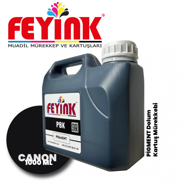 Feyink Canon Lucia TM-TX Serisi Plotter Pigment Kartuş Dolum Mürekkebi PFI-310 PFI-710 BK (Photo Black) -1000ml- ürün görseli