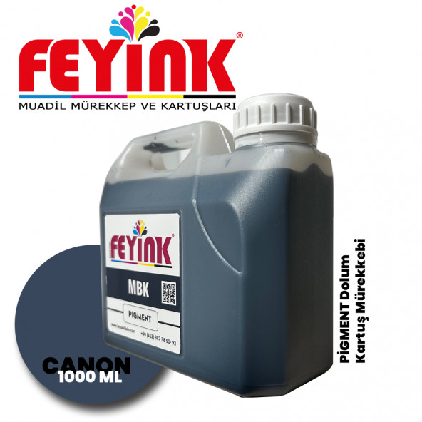 Feyink Canon Lucia TM-TX Serisi Plotter Pigment Kartuş Dolum Mürekkebi PFI-310 PFI-710 MBK (Matt Black) -1000ml- ürün görseli
