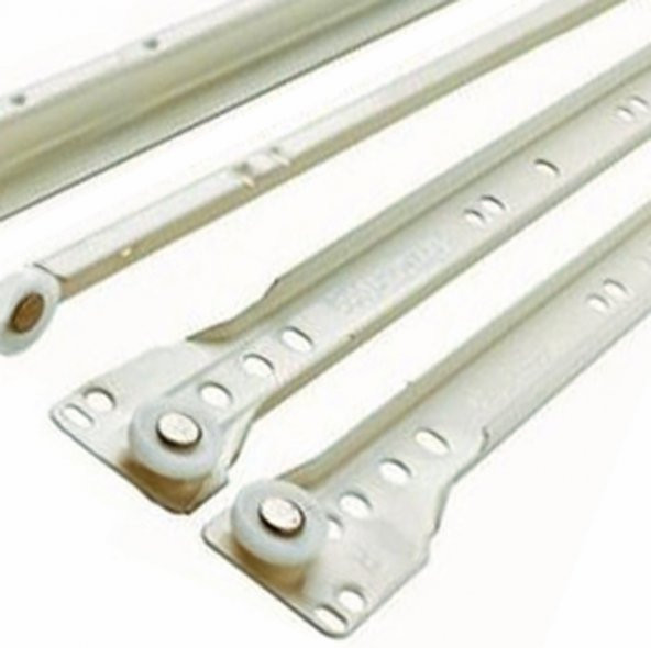 Çekmece Rayı 40 cm Klasik Beyaz ((1 Çekmecelik takım)