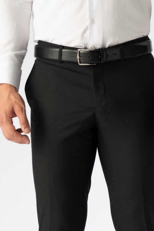 Slim Kalıp Armürlü Pantolon - 3