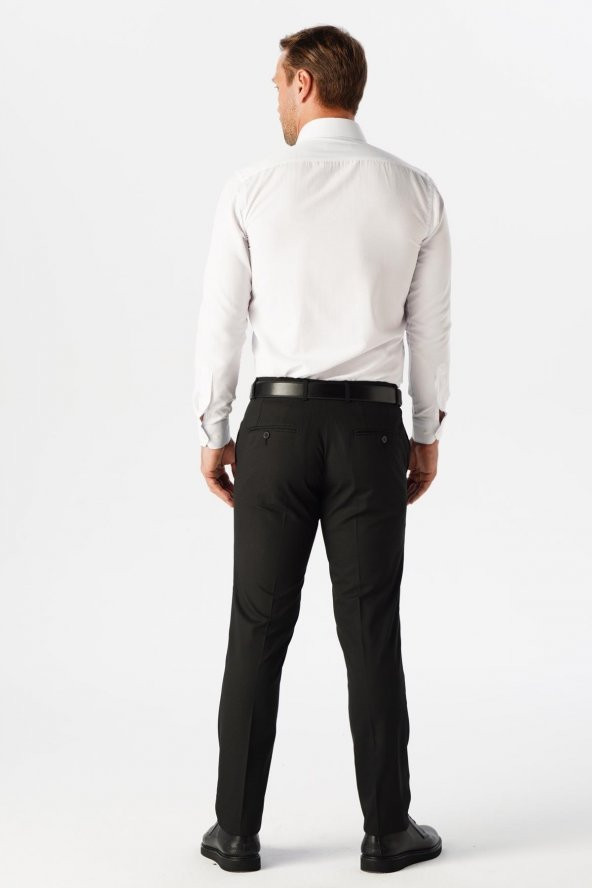 Slim Kalıp Armürlü Pantolon - 4