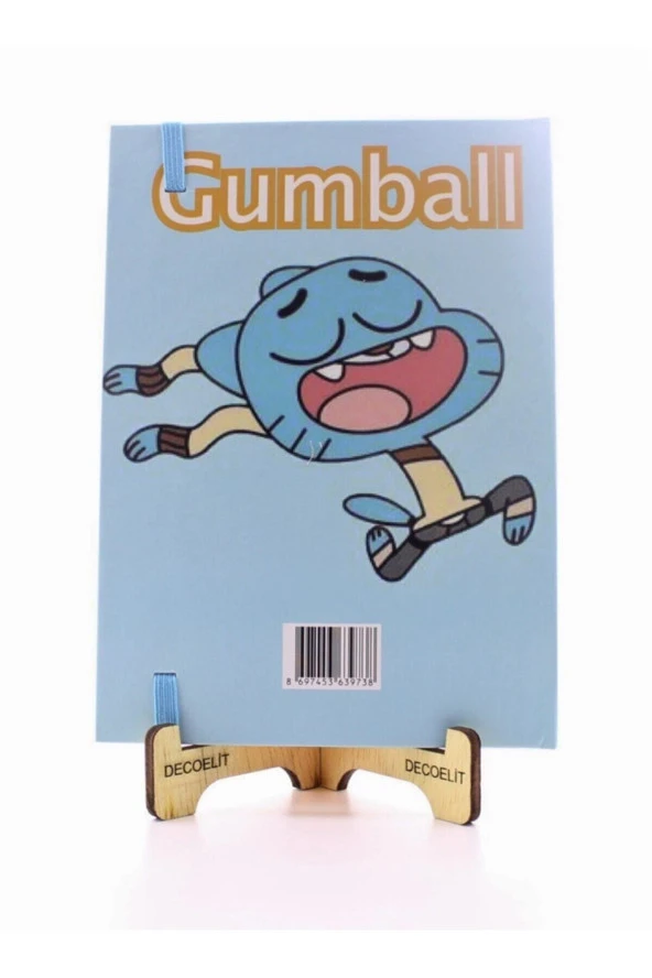 Lastikli Noktalı Sert Kapak Darwin Ve Gumball Defter