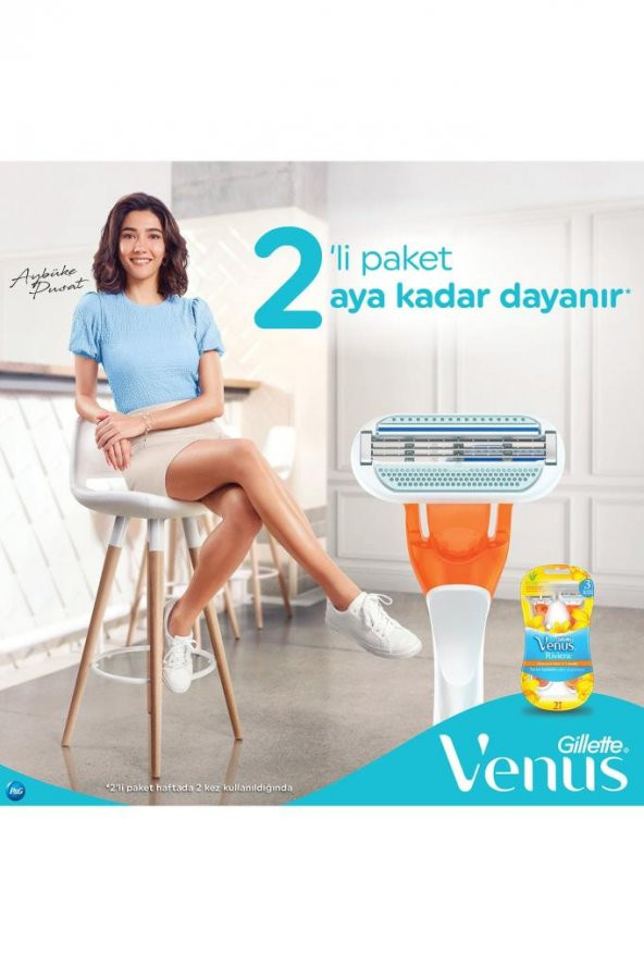 Gillette Venus Riviera 2li Kullan At Kadın Tıraş Bıçağı - 3