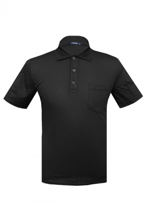 Bol Kesim Jakarlı 179 Desen Polo Yaka Bej Tshirt - 3