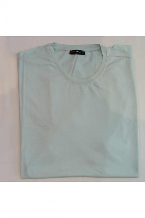 BLUES MODA Unisex Bisiklet Yaka Kısa Kollu Basic Pamuklu T-Shirt ürün görseli