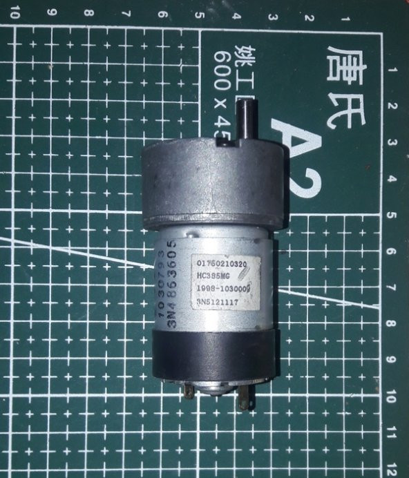 Johnson DC 12V 90 RPM (Çap 35mm) Redüktörlü Motor - 4