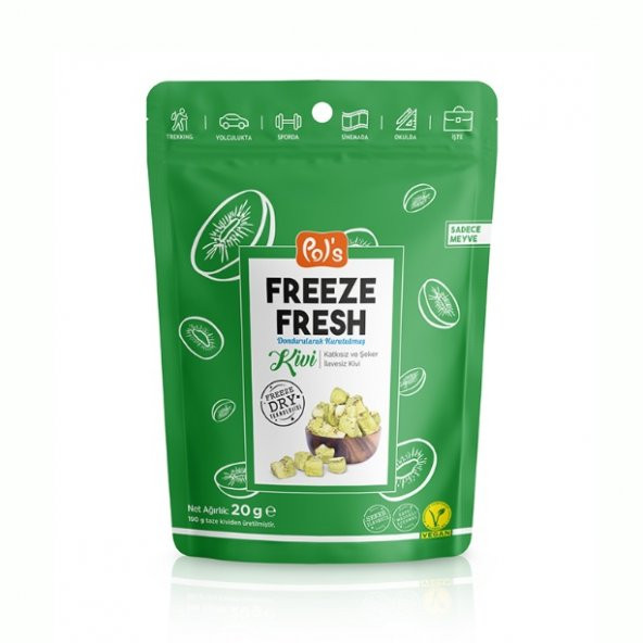 Pols Freeze Fresh Dried Kiwi