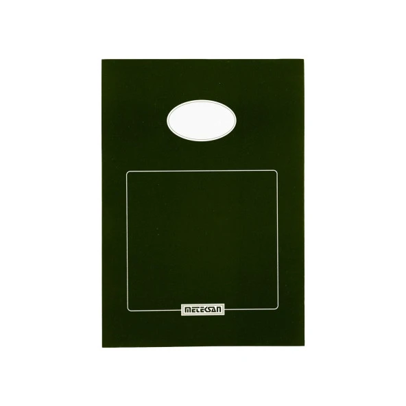 Meteksan A5 Karton Kapaklı Klasik Bloknot 50 Yaprak Çizgisiz Yeşil