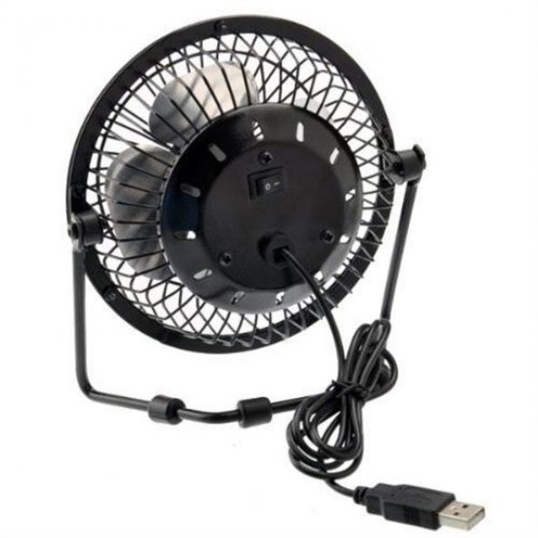 Soğutucu Serinletici Pervaneli Masaüstü Küçük Ayaklı Vantilatör Klima Usb Fan Metal Fan - 5