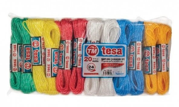Temsan 20 Metre Naylon Çamaşır İpi 24lü