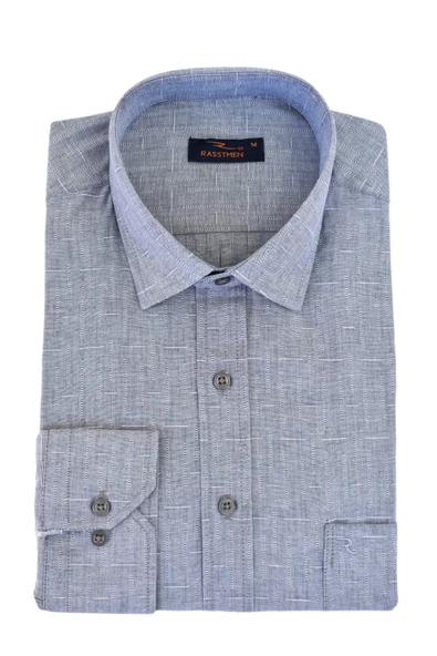 Erkek Klasik Uzun Kol Armürlü Gömlek BGL-ST02522 - Resim 3