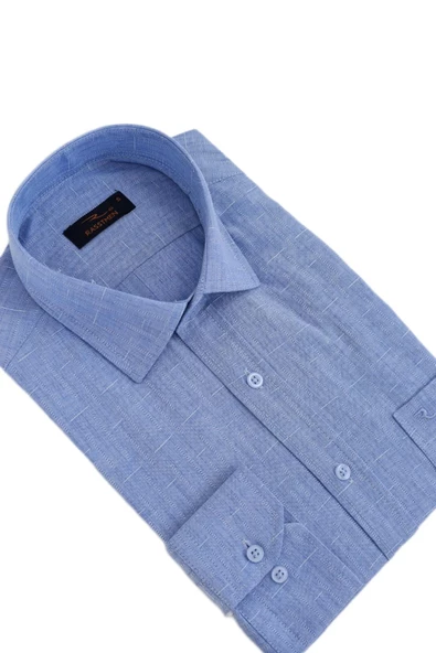 Erkek Klasik Uzun Kol Armürlü Gömlek BGL-ST02522 - Resim 10