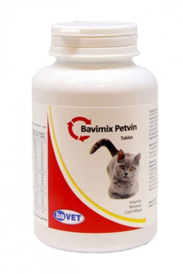 Bavimix Petvin Vitamin Mineral Kedi Tableti 50 Adet