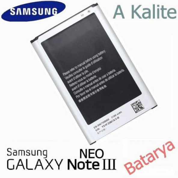 Samsung Galaxy Note 3 Neo Batarya N7500 Eb-Bn750Bbe Uyumlu Yedek Batarya