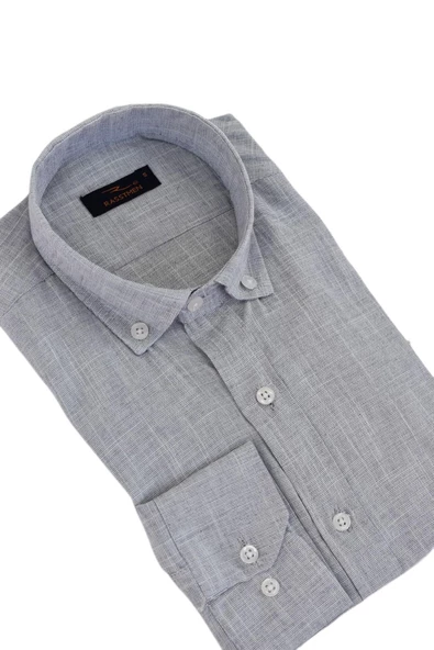 Erkek Silim Fit Uzun Kol Gömlek BGL-ST02523 - 5