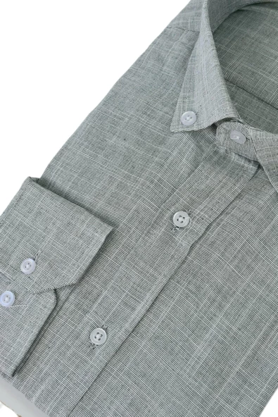 Erkek Silim Fit Uzun Kol Gömlek BGL-ST02523 - 11