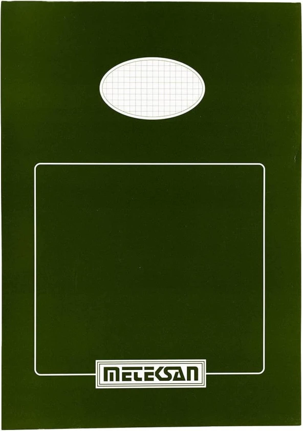 Meteksan Bloknot Karton Kapak Kareli 50 Yaprak A4 Kareli Bloknot