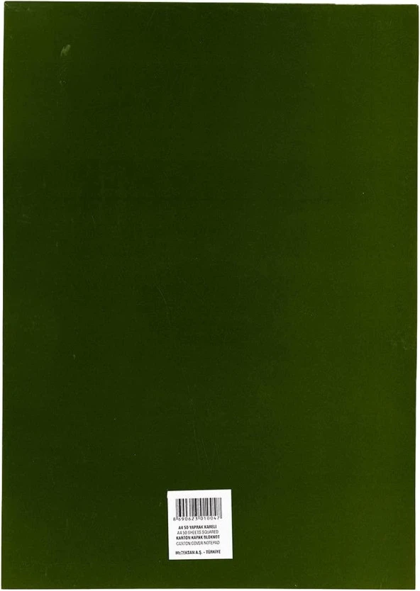Meteksan Bloknot Karton Kapak Kareli 50 Yaprak A4 Kareli Bloknot - 2
