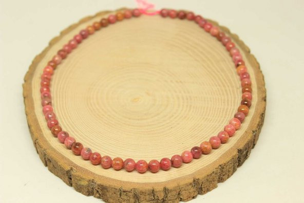 Rodokrozit Taşı Dizi 6mm (27820) - Resim 3