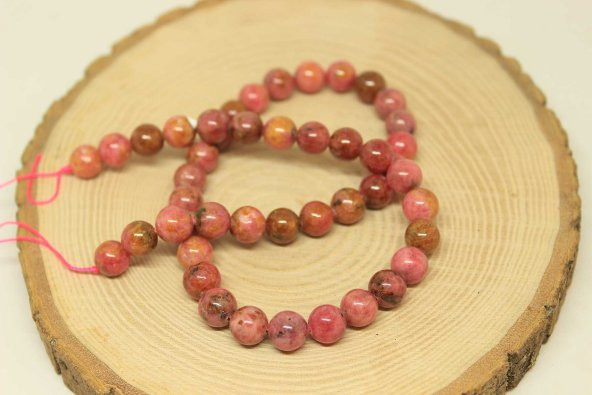 Rodokrozit Taşı Dizi 8mm (27825) ürün görseli 1