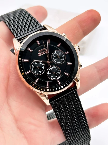 Slazenger SL.09.1958.2.05 Hasır Kordon Erkek Kol Saati - Resim 5