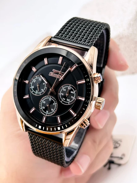 Slazenger SL.09.1958.2.05 Hasır Kordon Erkek Kol Saati - Resim 3