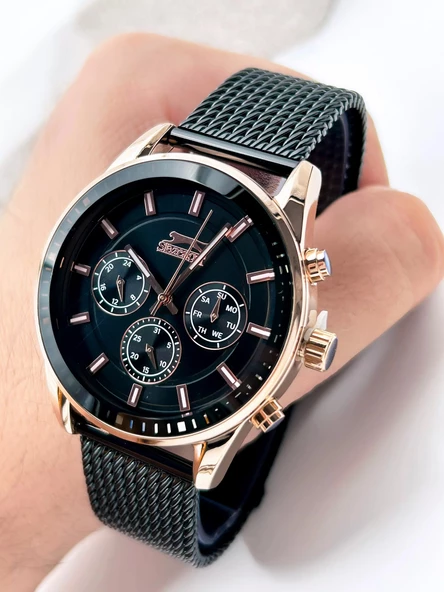 Slazenger SL.09.1958.2.05 Hasır Kordon Erkek Kol Saati ürün görseli