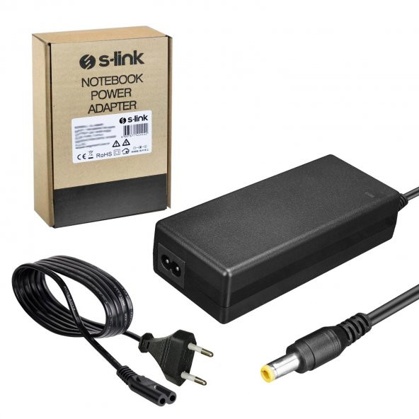 NOTEBOOK ADAPTOR 12V 7A 5.5X2.5MM S-LİNK SL-KA1277 - 1
