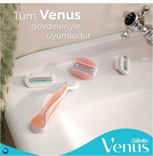 Gillette Venüs Comfortglide Spa Breeze Kadın Tıraş Makinesi + 4 Yedek Tıraş Bıçağı - 6